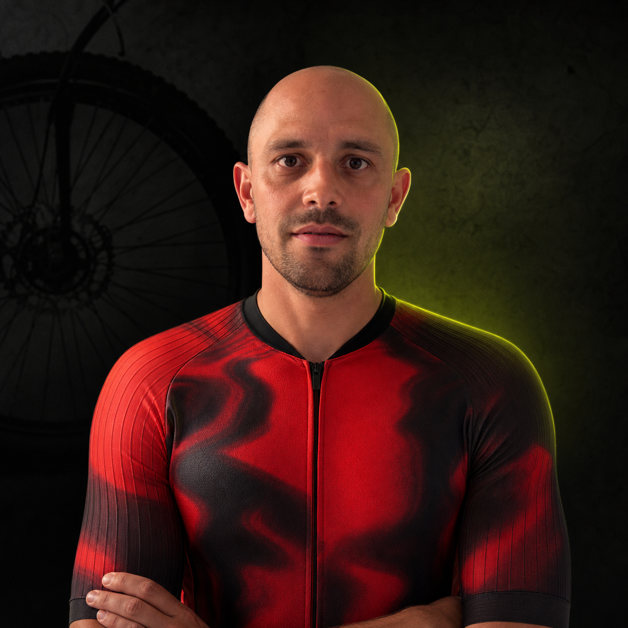 Retrato de Nelson, co-dueño de The Bike Shop Aguada
